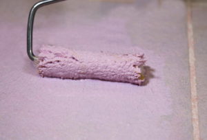 Etape A de la réalisation du béton ciré - sous-couche adhérente