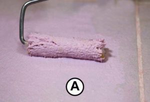 Etape A de la réalisation du béton ciré - sous-couche adhérente