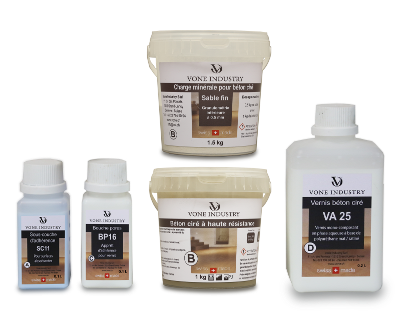 Kit béton ciré complet de 1kg