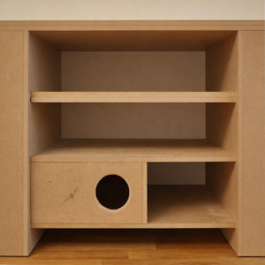 Meuble brut de menuiserie en bois composite